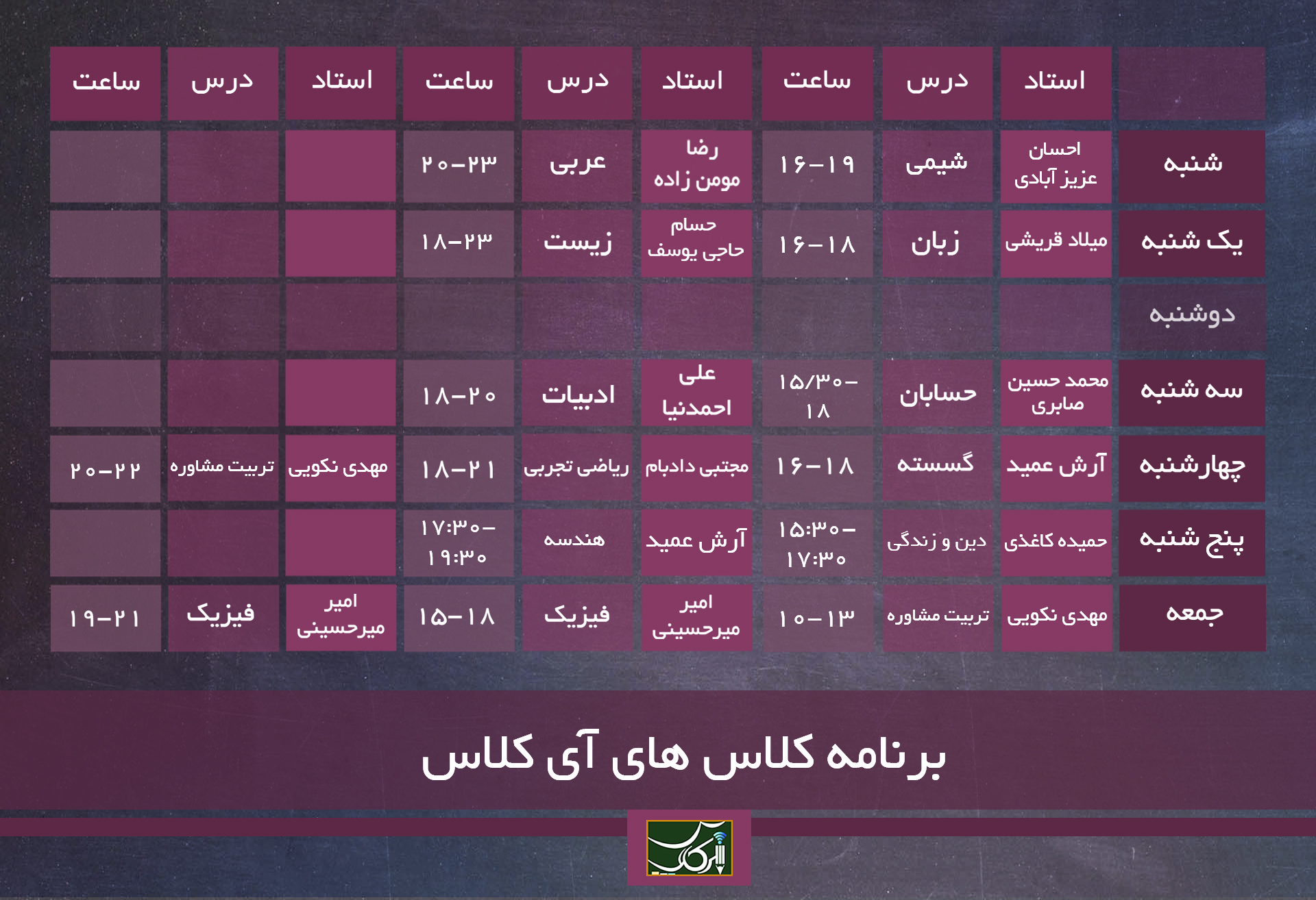 Class Schedule